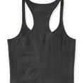 thumbnail image 2 of Aeropostale Womens Trimmed V-Neck Cami Tank Top, Black, Juniors, X-Small, 2 of 2