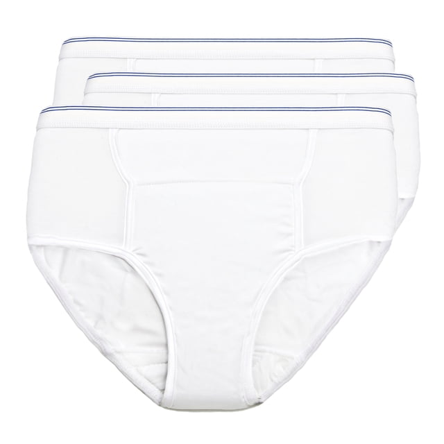 Men's Reusable Incontinence Brief 10oz 3-Pack - Size -3X-Large 50-52