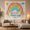 Glow Slow, variant on Colorful Rainbow Ring on White Background Whimsical Illustration for Meditation Enthusiasts Cheerful Art Decor Birthday Gift Tapestry Wall Hanging for Bedroom and Living Room