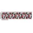 thumbnail image 2 of Ambesonne Retro Fabric by the Yard Upholstery, Casual Clothing Cartoon Style, 2 Yards, Vermilion White and Grey, 2 of 4
