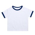 thumbnail image 2 of Ruyang Boys Ringer T-Shirt Soft Cotton Blend Retro Athletic Tee Girls Vintage Contrast Trim Sports Top School Preppy Summer Tshirts, 2 of 5