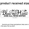 thumbnail image 2 of Bible Quotes Wall Decals Bless This Home and All Who Enter Wall Sticker Vine Leaves Wall Decal Sticker for Bedroom Decor Sign Vinyl Wall Art Decor Wall Sticker Vinyl Transfer, 2 of 10