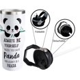 thumbnail image 5 of 30oz Panda Tumbler with Handle and Straw, Panda Gifts for Women,Girls, Panda Insulated Leak Proof Travel Coffee Mug, Reusable Stainless Steel Tumbler for Panda Lovers, 5 of 6
