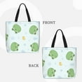 thumbnail image 3 of Xecao Kawaii Frogs for Tote Bag: spacious with inner pockets, ideal for work, shopping, or travel., 3 of 9