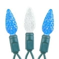 thumbnail image 5 of Novelty Lights Blue/Pure White C6 LED Christmas String Lights 70 Strawberry Bulbs (Green Wire, 24 Feet), 5 of 8