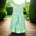 thumbnail image 6 of French Connection Girls Floral Smocked Sundress with Ruffle Straps for Kids (Sizes 4-16), 6 of 8