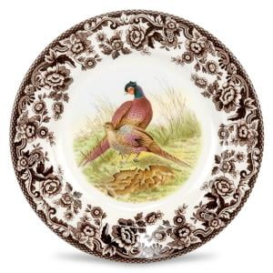 

Spode Woodland Salad Plate Pheasant 8 Cabon Cottage Lodge Dinnerware Made in England from Fine Earthenware Microwave and Dishwasher Safe