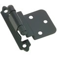 thumbnail image 1 of Inset Self-Closing Cabinet Hinges - Matte Black, 2 Pack, 1 of 1