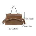 thumbnail image 2 of Mujeres Bolso Cuerpo Cruzado Casual Cuero Exquisito Bolso Bolso Bolso Hombro (marrón), 2 of 9