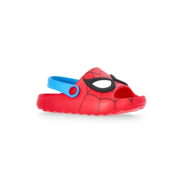 Spider Man Toddler Boys Slide Sandals with Back Strap