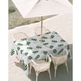 thumbnail image 3 of 54x80 Inch Outdoor Tablecloth with Umbrella Hole Zipper Rectangle Botanical Leaf Rectangular Tablecloths Outside Waterproof Green Plant Watercolor Spring Summer Patio Table Cover for Picnic Party, 3 of 8