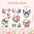 thumbnail image 6 of Rub on Transfer Decals for Furniture Crafts 6"x12" 3Pcs Waterproof UV Transfer Decals Sticker for Dresser Glass Porcelain Paper Wood Decor(Flower and Bees), 6 of 9