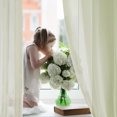 thumbnail image 6 of Deconovo Sheer Curtains for Sliding Glass Door 96 inch Length Grommet Voile Drape Curtains Sage Green 2 Panels 52x96 inch, 6 of 7