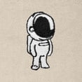 thumbnail image 2 of Dalix Astronaut Embroidery Relaxed Hoodie Soft Fleece Sweatshirt Fit Lounge Mens in Beige XS X-Small, 2 of 5