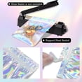 thumbnail image 3 of Holographic Bags 100pcs Mylar Bags 4x6 inches Resealable Bags with Party Favor Bags Coffee Storage for Small Business Smell Proof Bags, 3 of 7