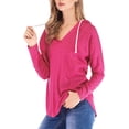 thumbnail image 4 of Vestidos góticos para mujer retro a rayas con cuello casual túnica camisas blusa tops, 4 of 4