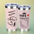 thumbnail image 2 of 【Wife swig Tumbler】Gifts for Wife from Husband - Wife Gifts - Wedding Anniversary for Women, Birthday Gift Ideas, Mothers Day, Christmas Gift for Her - Romantic Love Cup for Her - 20 Oz  Tumbler, 2 of 8