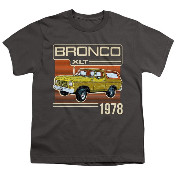 Ford Bronco Bronco 1978 S/S Youth 18/1 T-Shirt Charcoal