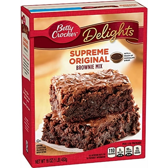 Betty Crocker Delights Supreme Original Brownie Mix (Pack of 48)