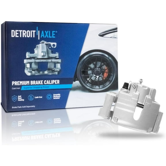 Detroit Axle - Front Passenger Side Disc Brake Caliper w/Bracket Replacement for 2001-2006 Chrysler Cirrus Sebring Dodge Stratus