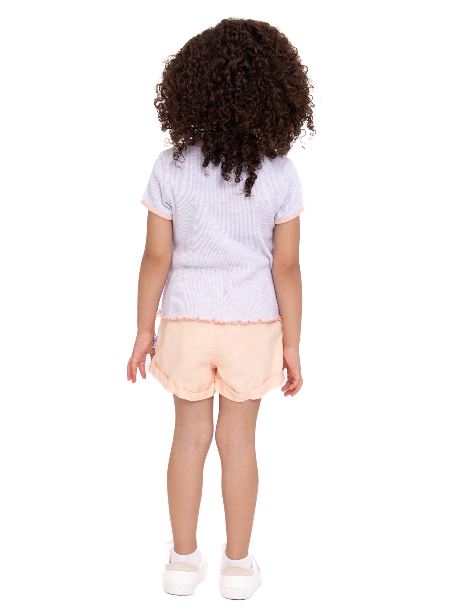 Disney Mickey & Friends Toddler Girls Top and Denim Shorts Outfit Set, 2-Piece, Sizes 12M-5T