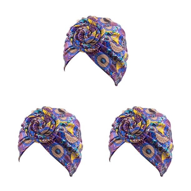 Turbante Hijab Espiral Cruz Sonducket Estiramiento Plisado Gorro Bohemio