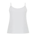 thumbnail image 5 of Tittly Spring Tops for Women Tank Top for Women Cotton Linen Camisole Tops For Women Spaghetti Strap Loose Fit Tank Top Summer 2025 Casual Sleeveless Shirts Sleeveless Top Vest for Women White XXL, 5 of 7