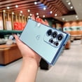 thumbnail image 2 of Compatible with Samsung Galaxy S23 Ultra 5G Case,Love Heart Pattern Electroplated Design Soft TPU Shockproof Protective Case Full Camera Lens Protection Cover for Samsung Galaxy S23 Ultra-Blue, 2 of 11