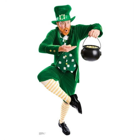 Advanced Graphics High Quality Leprechaun Cardboard Stand-Up, Life Size, Single-Sided