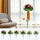 thumbnail image 1 of Rosa De Montaña Simulada Ramo de rosas y camelias de seda,arreglo floral artificial para decoración del hogar,centro de mesa de boda y jarrón (azul,1 pieza) Rkxzt, 1 of 9