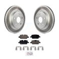 thumbnail image 1 of Transit Auto Rear Coated Disc Brake Rotors and Ceramic Pads Kit for Car Cadillac CT5 with Single Piston Caliper KGA-106052, 1 of 11