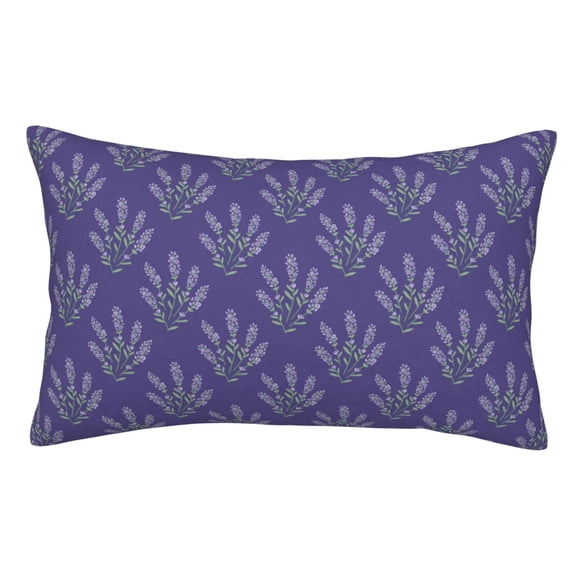 Kdxio Cotton Pillow Cases 14"x20" Pillowcases,Soft and Breathable Bedroom Pillow Cases-Lavender Flowers