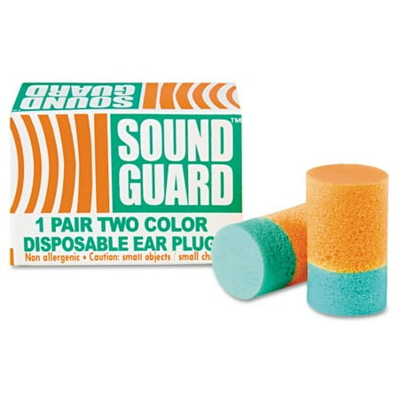 

AbilityOne 6515001376345 SKILCRAFT Ear Plugs Cordless PVC Foam Orange/Green 200 Pairs/Box
