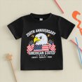 thumbnail image 2 of KPOPLK Kids 250th Flag Shirt 18M-4Y Toddler Boys 4th of July Tee Patriotic T-Shirt for Memorial Independence Day Top Size 18-24 Months,Black, 2 of 5
