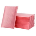 thumbnail image 1 of NUOBESTY 50pcs Shockproof Padded Bubble Envelopes Bubble Mailers Waterproof Bubble Packing Envelope (Pink, 15x11cm), 1 of 8
