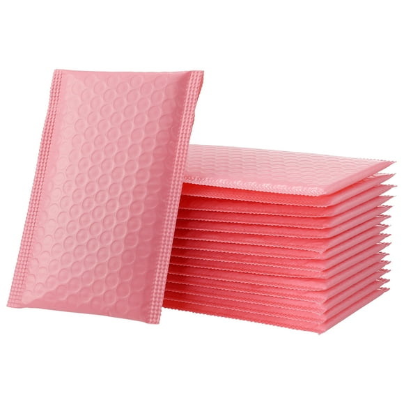 KAKOWELY 50pcs Shockproof Padded Bubble Envelopes Bubble Mailers Waterproof Bubble Packing Envelope (Pink, 15x11cm),5.91"X4.33"X0.08"
