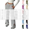 thumbnail image 3 of Gubotare Sweatpants for Women Womens Wide Leg Fleece Lined Sweatpants Winter Lounge Travel Pants Fall Clothes With Pockets (Hot Pink,XL), 3 of 5