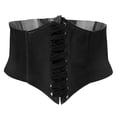 thumbnail image 2 of Cinturón Ancho Sunnimix Con Hebilla elástica de Piel Sintética Para Mujer negro, 2 of 7