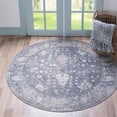 thumbnail image 2 of Unique Loom 3147253 5 x 5 ft. Central Portland Round Rug, Gray, 2 of 2