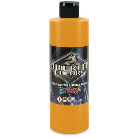UPC: 0717893600117 | Createx Wicked Colors Airbrush Color – 16 oz  Golden Yellow