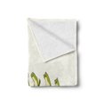 thumbnail image 2 of Animal Soft Flannel Fleece Blanket, Frogs Having Fun Friendship Animals Kids Forest Comic Party Cartoon Print, Cozy Plush for Indoor and Outdoor Use, 50" x 70", Ivory and Apple Green, by Ambesonne, 2 of 5