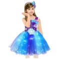 thumbnail image 3 of Zshosam Sequin Dress for Girls Layered Tulle Tutu Dress for Toddler Girls,Baby Girl Rainbow Tutu Princess Skirt Size 6T 8T,(Dark Purple 6-8 Years), 3 of 9