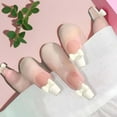 thumbnail image 4 of 288PCS French Tip Press On Nails - Reusable Glue-On Fake Nails with Seamless, Traceless Design - Manicure in Minutes, 4 of 5