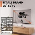 thumbnail image 4 of AENTGIU Soporte de pared para TV sin pernos, soporte de pared de yeso resistente para televisores de pantalla plana de 26 a 55 pulgadas, sin pernos, sin taladro, sin anclajes, fácil instalación con to, 4 of 5