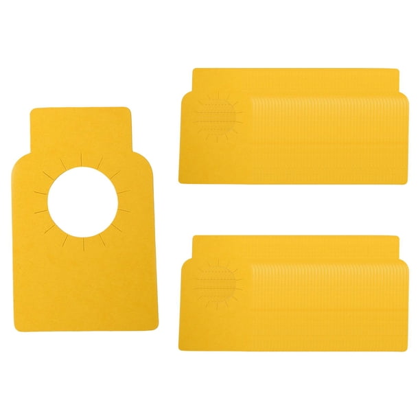 Etiquetas para botellas de vino 100 Uds. perfecl Etiquetas distintivas papel Kraft Amarillo