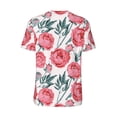 thumbnail image 3 of Rocae Rose Flowers for Breathable Men's Baseball T-Shirt Fashionable Casual Baseball Jersey, Moisture-wicking Sportswear Medium, 3 of 9