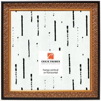 Craig Frames Furio, 12x12 inch Picture Frame, Gold and Black