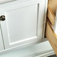 thumbnail image 4 of Fresca Manchester 36" Traditional Wood Bathroom Vanity with Mirror in White, 4 of 8