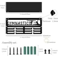thumbnail image 2 of Gymnastics Medal Hanger Display Trophy Shelf Holder with Shelf Stand Small Sports 4 Rows Metal Wall Mount for DIY Women's Gymnastics Ribbon Medals 11.4x5.1Inch, 2 of 9