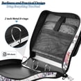 thumbnail image 4 of FORMRS Zipper Binder with Shoulder Strap 2-inch Ring 500 Sheet Capacity File Bag, Purple Wildflowers, 4 of 5